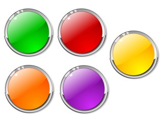Set of color buttons