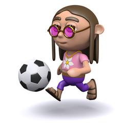 Hippy footballer