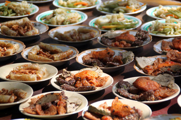 Table with food