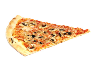 Pizza slice close-up