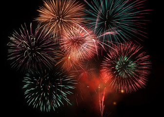 Fototapeta premium Group of Fireworks