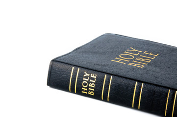 Holy Bible on white background