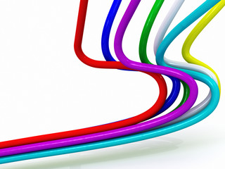 cables background 3d