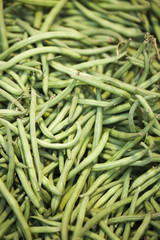 haricots verts frais en vrac