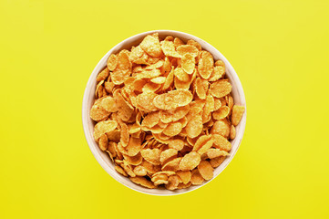 bowl with cornflakes