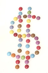 Smarties Dollarzeichen