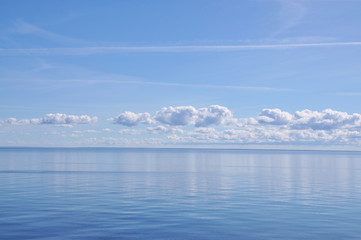 Blue sea and sky