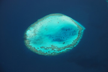 Maldivian atoll - obrazy, fototapety, plakaty