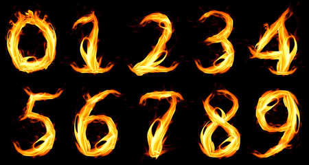 Fiery number zero © spaxiax