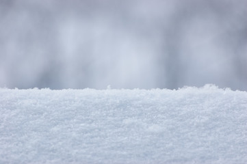 Soft Snow Texture Background, Closeup