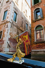 Naklejka premium Gondola detail at Venice, Italy