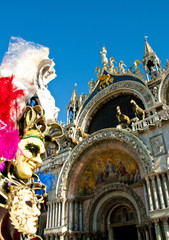 Fototapeta na wymiar Basilica di San Marco located at Venice, Italy