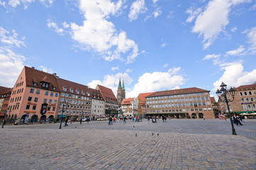 Fototapeta na wymiar Hauptmarkt - Nürnberg/Nuremberg, Germany