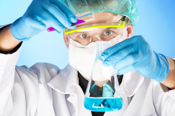 chemist at work