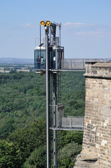 königstein, ascensore alla fortezza sull'elba