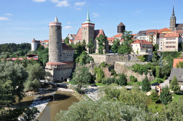 bautzen, panorama del centro storico