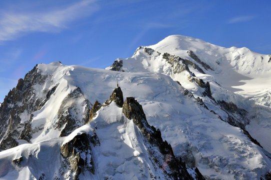 Aiguille du Midi et Mont-Blanc
