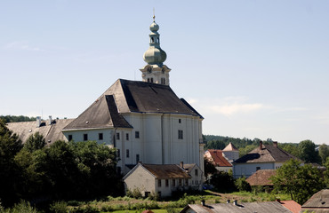 Fototapeta na wymiar St. Nicholas Church, Lockenhaus, Burgenland, Austria