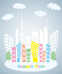 Fototapeta premium Abstract Town Background