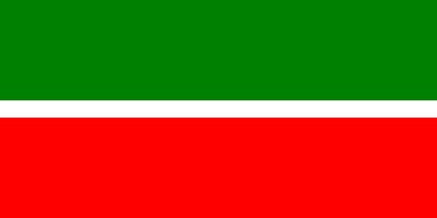 Drapeau du Tatarstan en Russie
