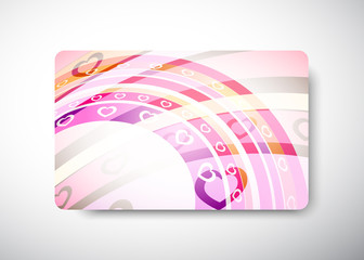 Love Gift Card - size 3 3/8" x 2 1/8"  (86 x 54 mm)