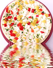 Obraz na płótnie Canvas vegetarische Pizza