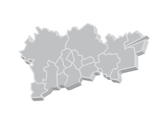 3D Ruhrgebiet Karte