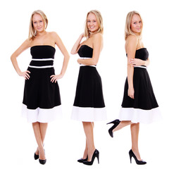 Full length of a beautiful young lady in dress