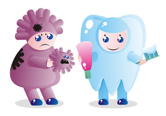 A small tooth-child and caries