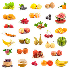 Big collection of fruits