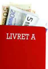 billets dans livret A d'épargne
