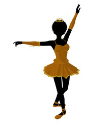 African American Ballerina Illustration Silhouette © Kathy Gold