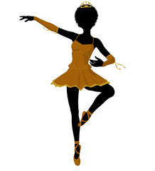 African American Ballerina Illustration Silhouette © Kathy Gold