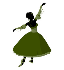 Ballerina Illustration Silhouette © Kathy Gold