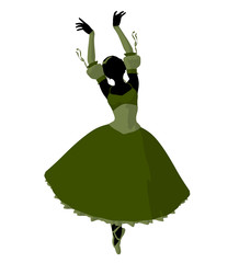 Ballerina Illustration Silhouette © Kathy Gold