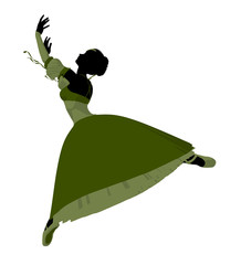 Ballerina Illustration Silhouette © Kathy Gold