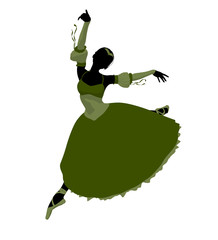 Ballerina Illustration Silhouette © Kathy Gold