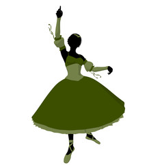 Ballerina Illustration Silhouette © Kathy Gold