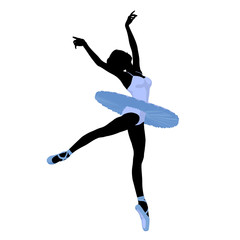 Ballerina Illustration Silhouette © Kathy Gold