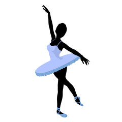 Ballerina Illustration Silhouette © Kathy Gold