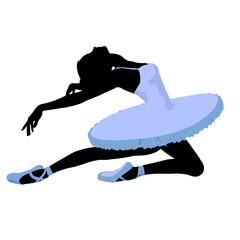 Ballerina Illustration Silhouette © Kathy Gold