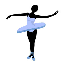 Ballerina Illustration Silhouette © Kathy Gold