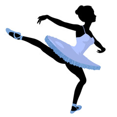 Ballerina Illustration Silhouette © Kathy Gold