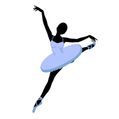 Ballerina Illustration Silhouette © Kathy Gold