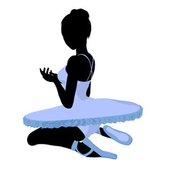 Ballerina Illustration Silhouette © Kathy Gold