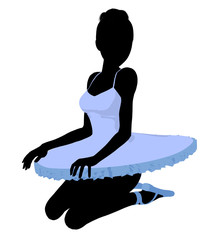 Ballerina Illustration Silhouette © Kathy Gold