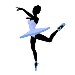 Ballerina Illustration Silhouette © Kathy Gold