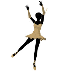 Ballerina Illustration Silhouette © Kathy Gold