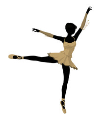 Ballerina Illustration Silhouette © Kathy Gold