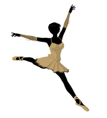 Ballerina Illustration Silhouette © Kathy Gold